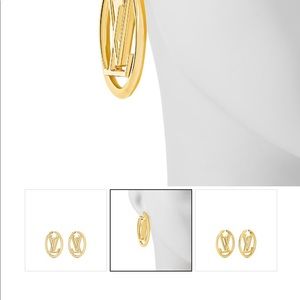 Louis Vuitton Jewelry - New LV GOLD TONE EARRINGS. Louis Vuitton Jewelry - New LV GOLD TONE EARRINGS.